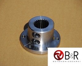 Twisted flange for hydraulic pump 23 teeth